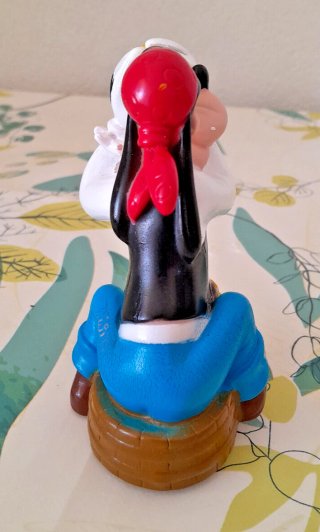 Statuina Pippo Pirata Disney Vintage Gomma