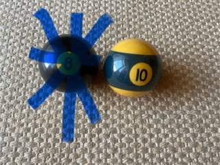Bola de Bilhar 10 Vintage,anos 70