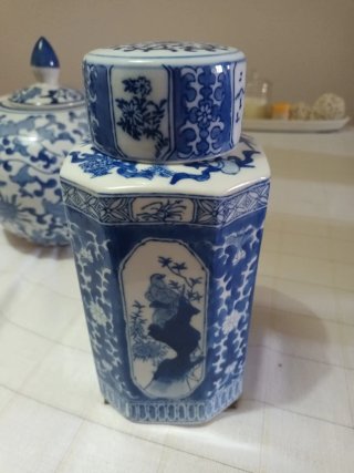 Porcelana Azul y Blanca Decorativa