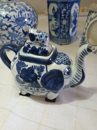 Porcelana Azul y Blanca Decorativa