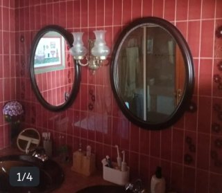 Apliques de pared dorados con tulipas