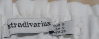 Pantalón blanco fino con lazada