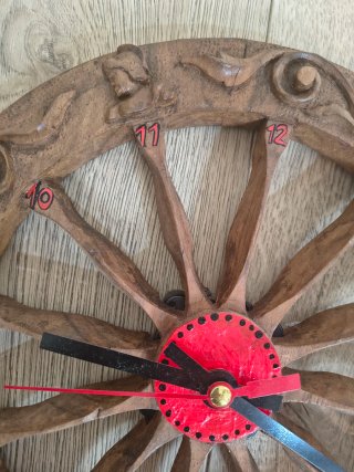 Orologio Ruota Carretto Siciliano da Appendere