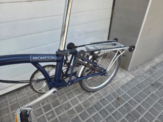 Bicicleta Plegable Brompton Azul