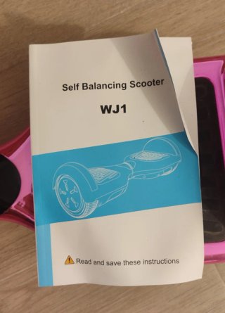 Hoverboard rosa WJ1 con luces
