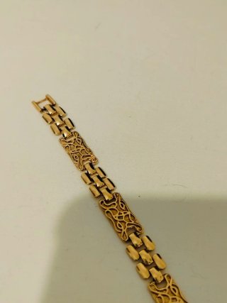 Pulsera bañada en oro