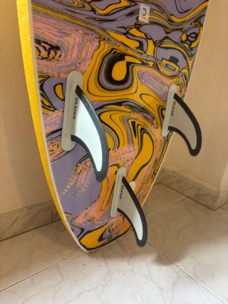 Tabla Surf Olaian 6' 40L Amarilla Completa