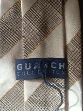 2 Corbatas de Seda Beige y Azul