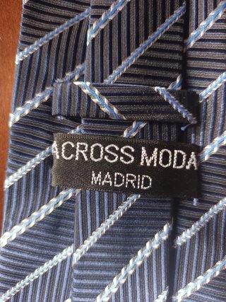 2 Corbatas de Seda Beige y Azul