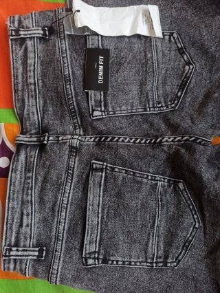 Jeans Uomo Denim Grigio