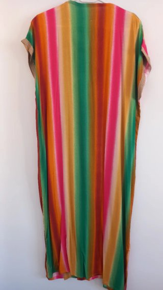 3 Vestidos Kaftan Multicolor Talla Única