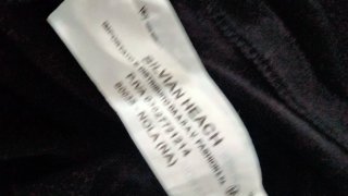 Vestido camiseta negro algodón talla única