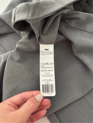 Pantaloni Tally Weijl grigi a zampa XS