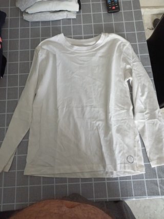 Camiseta blanca manga larga