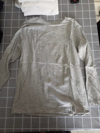 Camiseta blanca manga larga