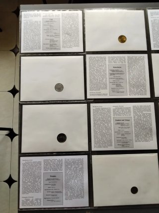 Lote 10 monedas Münz-Briefe de colección