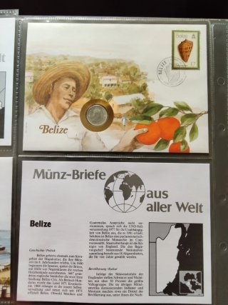 Lote 10 monedas Münz-Briefe de colección