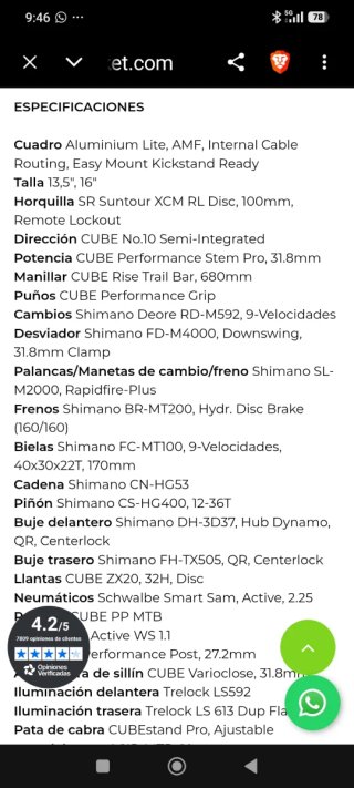 Cube Acess Race WS Pro Bicicleta Montaña