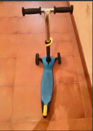 Patinete infantil 3 ruedas azul