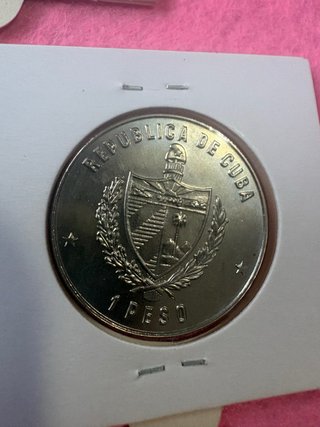Serie 3 monedas 1 peso 1982 Cuba SC