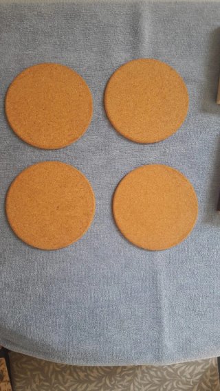Set completo 4 posa bicchieri vintage Clover Leaf
