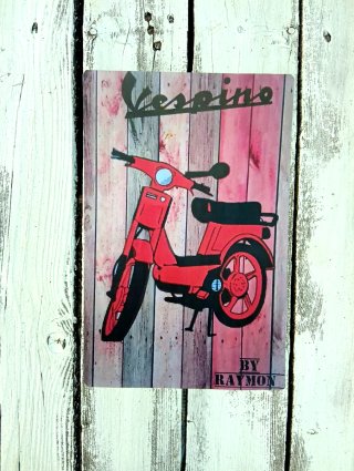 Placca rustica per moto Vespa / Vespino