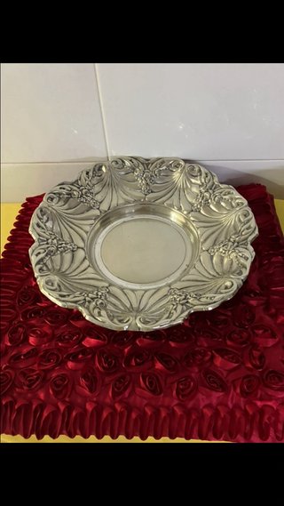 OPOR. 2 ALPACA PLATEADA.9€ Bandejas plato bonitos