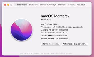 Mac Pro (Late 2013) Negro/Plateado