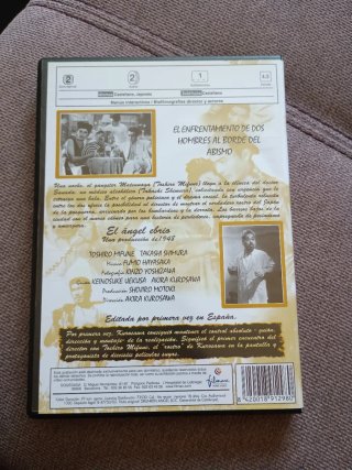 DVD El Ángel Ebrio Akira Kurosawa