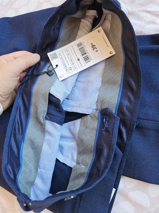Pantalón de traje azul marino