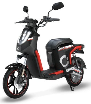 Moto Eléctrica Cecotec Skull Negra y Roja