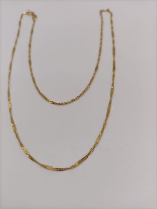 Cadena Oro 18k - Singapur - 1,56gr - 42,5cm