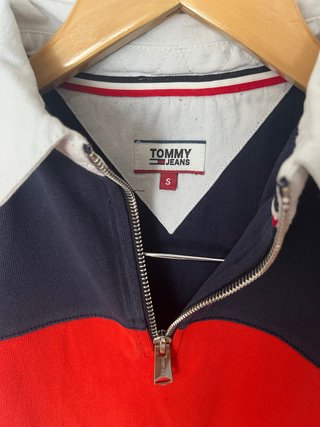 Polo Rugby Crop Tommy Jeans Colorblock