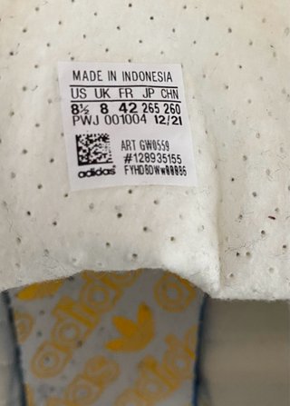 Zapatillas Adidas Azul y Blanco