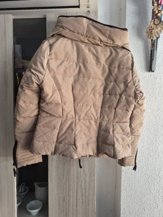 Chaqueta Zara Beige y Marrón Talla M