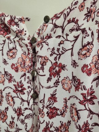 Vestido Largo Springfield Talla L Estampado Floral