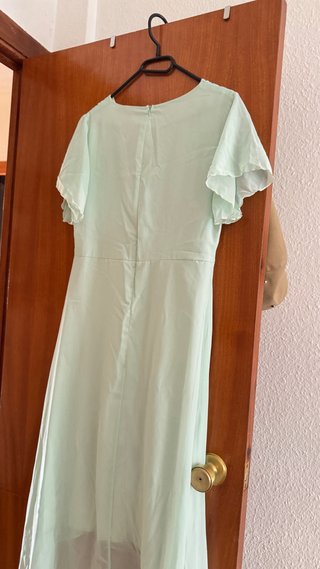 Vestido verde corto semiformal