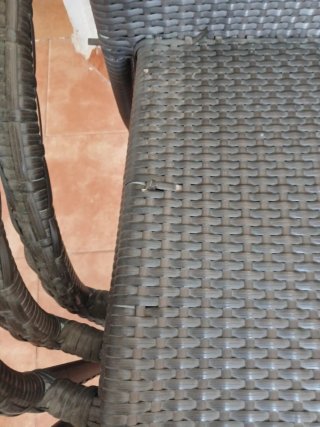 Silla de terraza ratán