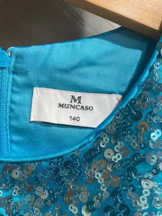 Vestido fiesta niña lentejuelas y tul arcoíris