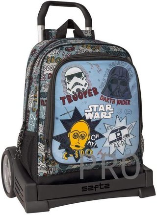 Mochila Safta Espalda Ergonómica con Carro