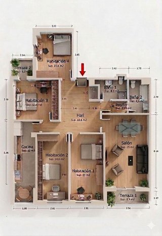 Piso en alquiler en Carmelitas - San Marcos - Campillo en Salamanca