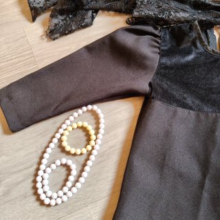 Disfraz Mantilla Niña Negro Talla Única