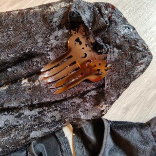 Disfraz Mantilla Niña Negro Talla Única