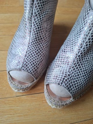 Sandalias esparto piel T.39
