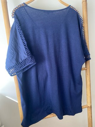 Blusa Adolfo Dominguez Talla S Azul