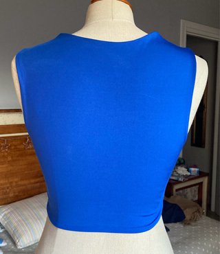 Top crop azul Shein