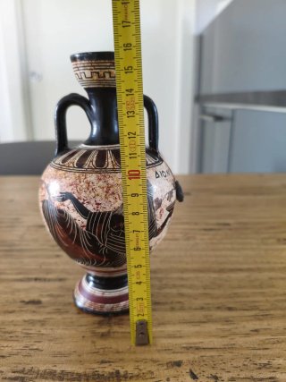Anfora ceramica decorata