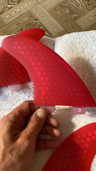 Quillas Surf Rojas Fibra FSC-1 Fibra Nuevo Fins