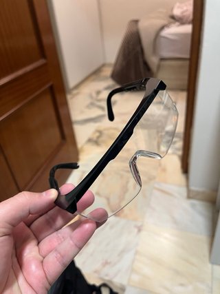 Gafas deportivas transparentes