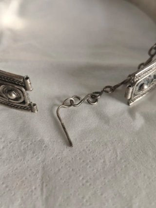 Brazalete Vintage Plata Filigrana